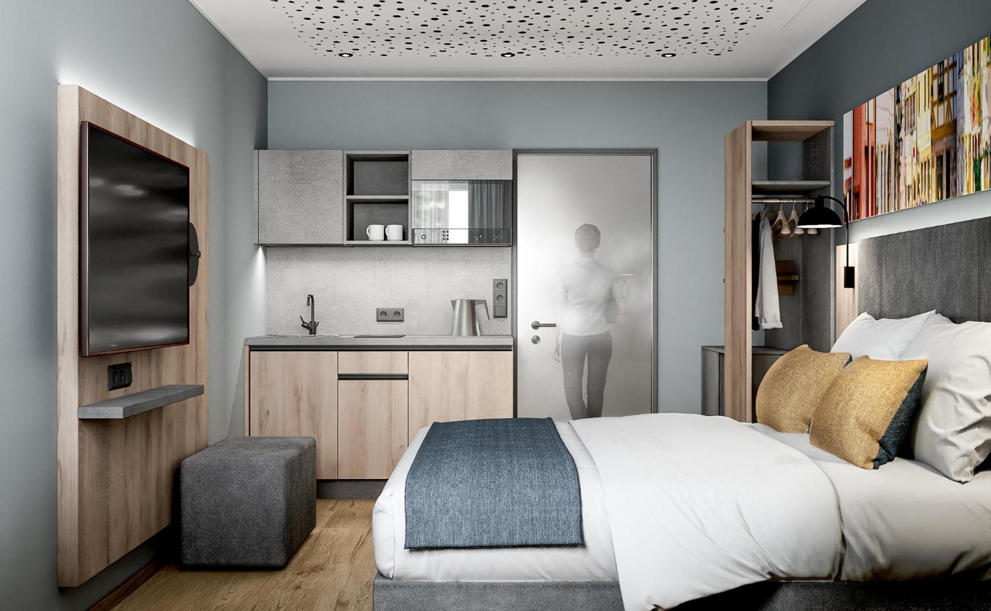 Xzllenz Traum Studio-Apartment, Frei-Parken, U-Bahn, Kueche Nürnberg Szoba fotó